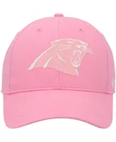 Big Girls '47 Brand Pink Carolina Panthers Rose Mvp Adjustable Hat