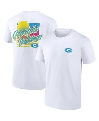 Men's Fanatics White Georgia Bulldogs High Hurdles T-shirt