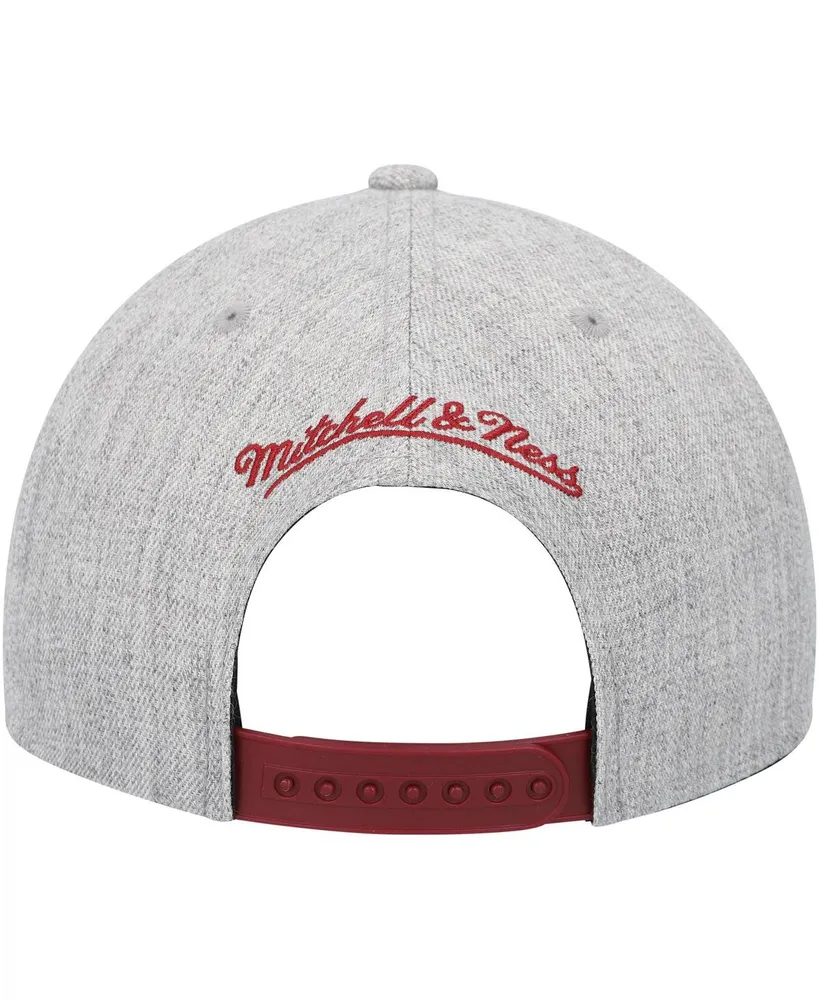 Men's Mitchell & Ness Heather Gray Miami Heat Hardwood Classics 2.0 Snapback Hat