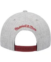 Men's Mitchell & Ness Heather Gray Miami Heat Hardwood Classics 2.0 Snapback Hat