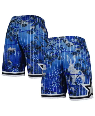 Men's Mitchell & Ness Blue Orlando Magic Lunar New Year Swingman Shorts