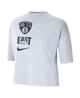 Women's Nike White Brooklyn Nets Essential Boxy T-shirt