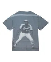 Men's Mitchell & Ness Hank Aaron Atlanta Braves Cooperstown Collection Highlight Sublimated Player Graphic T-shirt