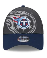 Big Boys and Girls New Era Graphite Tennessee Titans Reflect 9FORTY Adjustable Hat
