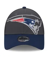 Preschool Boys and Girls New Era Graphite, Navy New England Patriots Reflect 9FORTY Adjustable Hat