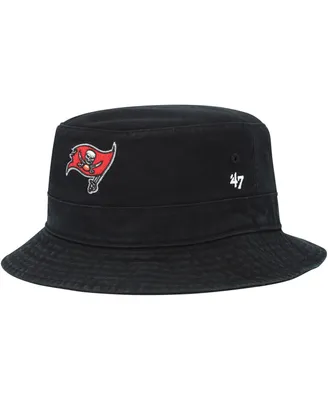 Men's '47 Brand Black Tampa Bay Buccaneers Primary Bucket Hat