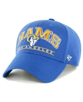 Men's '47 Brand Royal Los Angeles Rams Fletcher Mvp Adjustable Hat