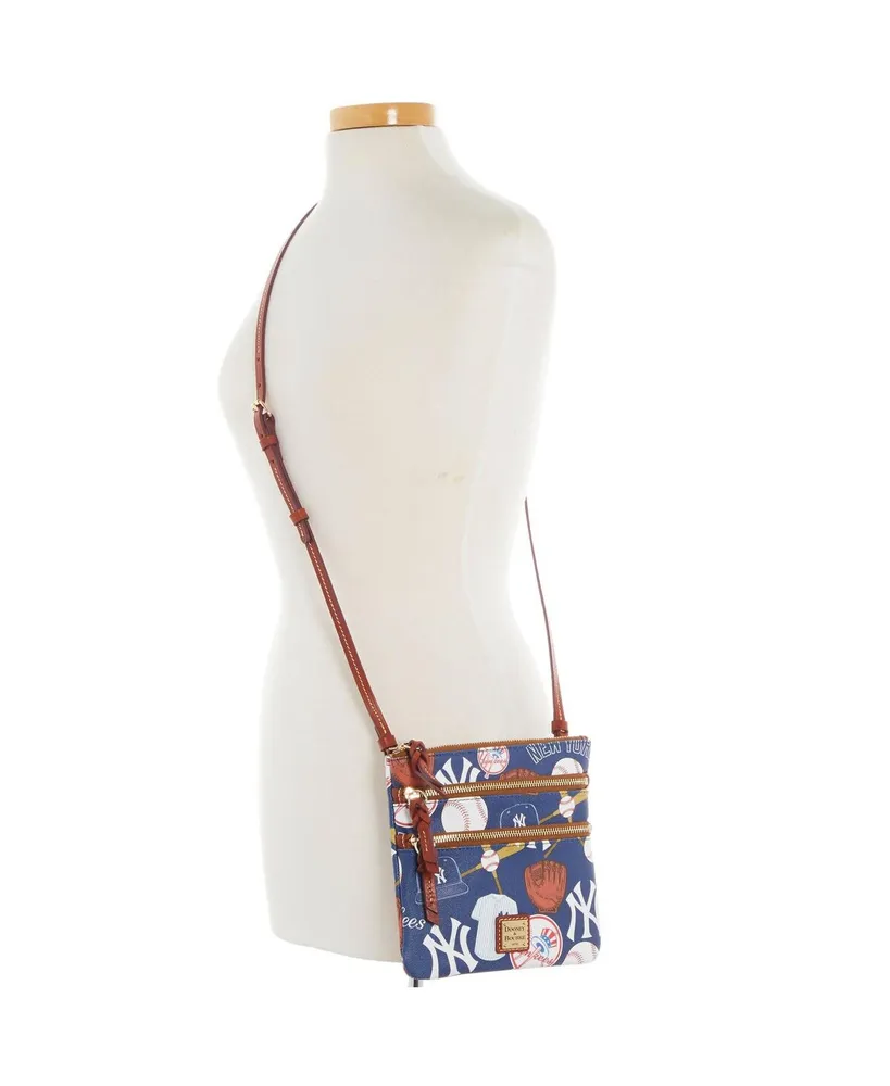 Women's Dooney & Bourke New York Yankees Game Day Triple Zip Crossbody Purse