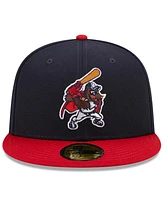Men's New Era Navy, Red New Hampshire Fisher Cats Marvel x Minor League 59FIFTY Fitted Hat