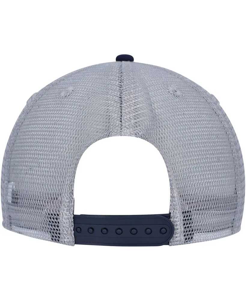Men's Colosseum Navy, Gray Navy Midshipmen Snapback Hat