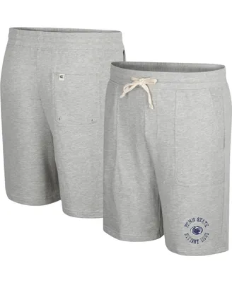 Men's Colosseum Heather Gray Penn State Nittany Lions Love To Hear This Terry Shorts