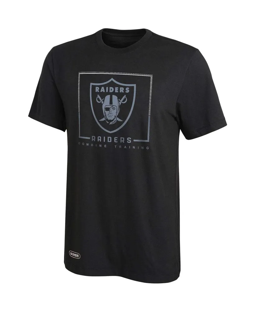 Men's New Era Black Las Vegas Raiders Combine Authentic Offsides Long Sleeve T-Shirt Size: Small