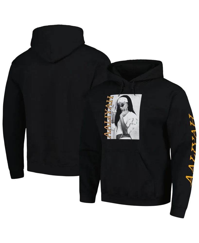 Men's Ripple Junction Black Aaliyah Graphic Pullover Hoodie