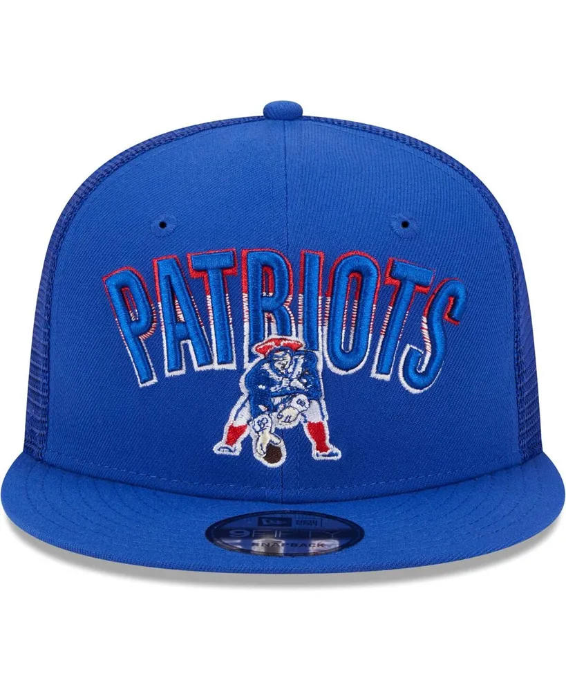 Men's New Era Navy New England Patriots Historic Grade Trucker 9FIFTY Snapback Hat