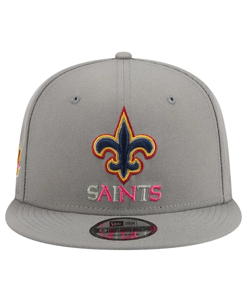 Men's New Era Gray New Orleans Saints Color Pack Multi 9FIFTY Snapback Hat