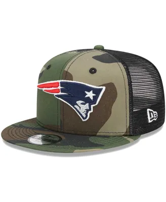 Big Boys and Girls New Era Camo New England Patriots Main Trucker 9FIFTY Snapback Hat