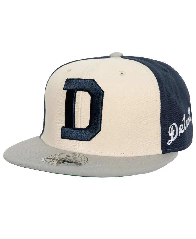 Mitchell & Ness Detroit Tigers Away Snapback Hat Grey