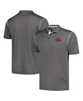 Men's Colosseum Black Montana Grizzlies Cameron Polo Shirt