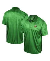 Men's Colosseum Green Oregon Ducks Honeycomb Raglan Polo Shirt