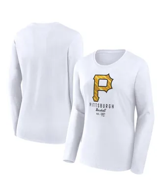 Women's Fanatics White Pittsburgh Pirates Long Sleeve T-shirt