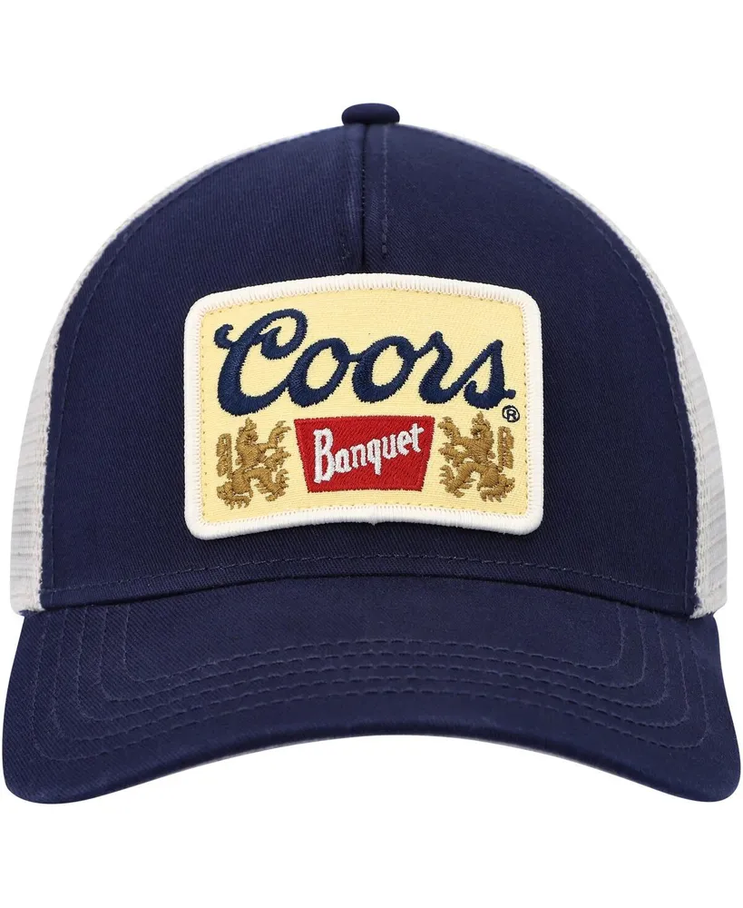 Men's American Needle Navy, Cream Coors Valin Trucker Snapback Hat