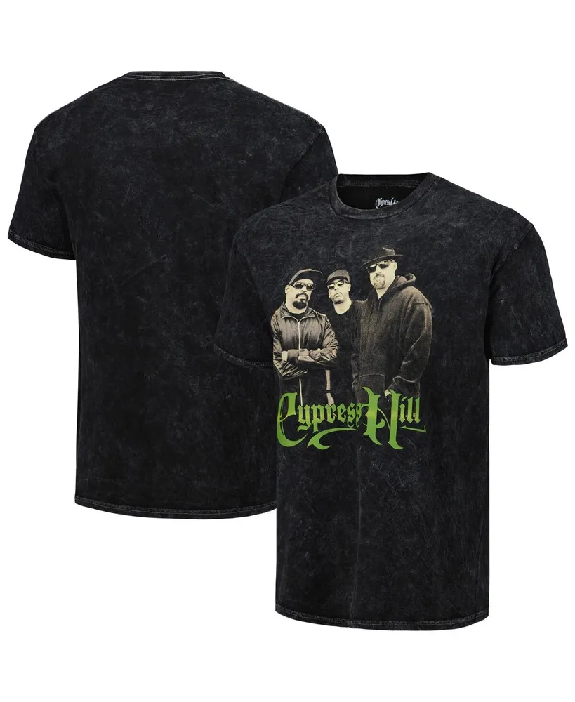 Men's Black 50th Anniversary of Hip Hop Cypress Hill Washed Graphic T-shirt