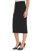 Tommy Hilfiger Women's Ponte Pencil Midi Skirt