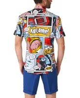 OppoSuits Men's Short-Sleeve Danger Days Comic Graphic Shirt