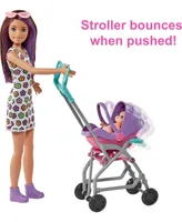 Barbie Skipper Babysitters, Inc. Doll and Stroller Playset - Multi