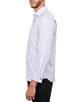 Michelsons of London Men's Dobby Square Shirt