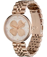 Olivia Burton Women's Dogwood Carnation Gold-Tone Stainless Steel Watch 36mm