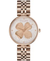 Olivia Burton Women's Dogwood Carnation Gold-Tone Stainless Steel Watch 36mm