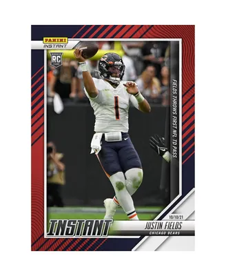 Justin Fields Chicago Bears Parallel Panini America Instant Nfl Week 5 First Touchdown Pass Single Rookie Trading Card - Limited Edition of 99