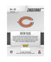 Justin Fields Chicago Bears Fanatics Exclusive Parallel Panini America Instant Nfl Week 8 100-Yards Rushing Single Rookie Trading Card