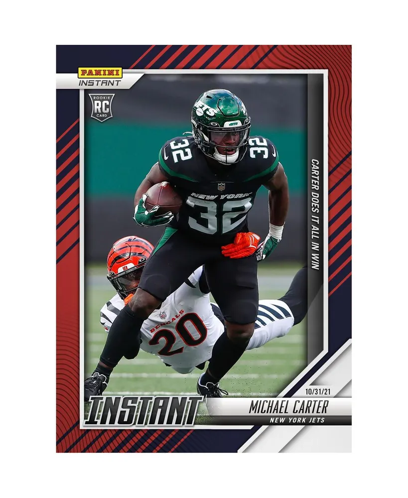 Panini America Michael Carter New York Jets Fanatics Exclusive Parallel  Panini America Instant Nfl Week 8 Does It All Single Rookie Trading Card