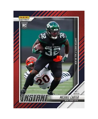 Michael Carter New York Jets Fanatics Exclusive Parallel Panini America Instant Nfl Week 8 Does It All Single Rookie Trading Card