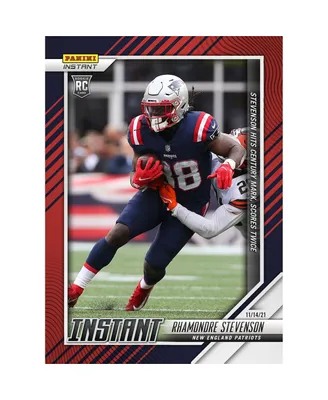 Rhamondre Stevenson New England Patriots Parallel Panini America Instant Nfl Week 10 2-Touchdowns and 100-Yards Single Rookie Trading Card