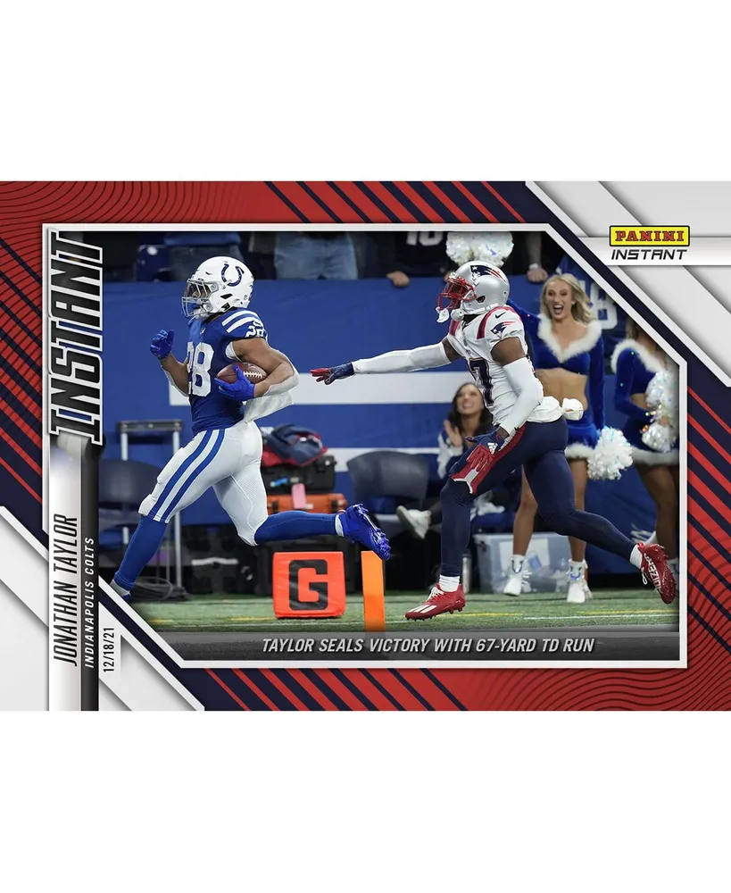 Jonathan Taylor Indianapolis Colts Parallel Panini America Instant Nfl Week 15 Taylor Seals Victory with 67-Yard Td Run Single Trading Card