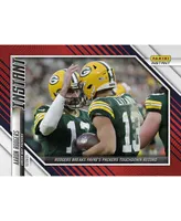 Aaron Rodgers Green Bay Packers Parallel Panini America Instant Nfl Week 16 Rodgers Breaks Favre's Packers Touchdown Record Single Trading Card