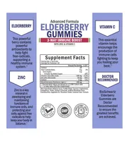 BioSchwartz Elderberry Gummies with Zinc and Vitamin C for Adults & Kids | Natural Immune Support | Black Sambucus Elderberries, Powerful Multimineral