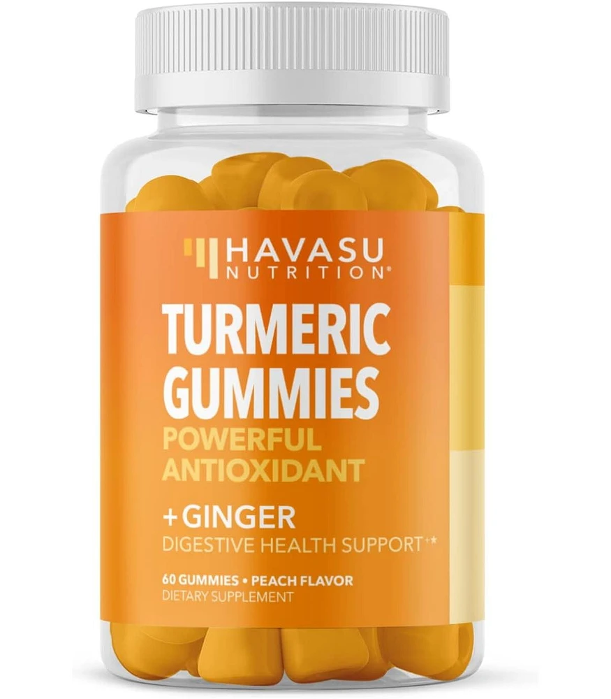 Havasu Nutrition Turmeric & Ginger Gummies, Peach Flavor, Havasu Nutrition, 60ct