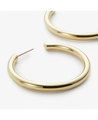 Ana Luisa Hoop Earrings - Tia Medium Gold