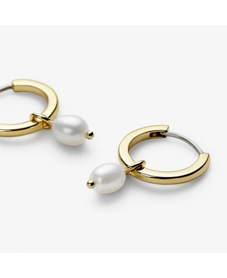 Ana Luisa Pearl Huggie Hoops - Frida