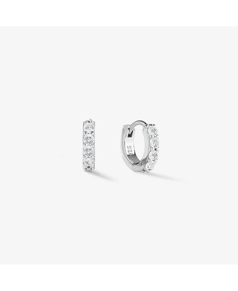 Ana Luisa Huggie Hoop Earrings - Suzanne Silver