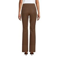 Lands' End Women's High Rise Bi Stretch Pintuck Boot Cut Pants