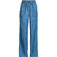 Lands' End Petite Tencel Fiber High Rise Wide Leg Pants