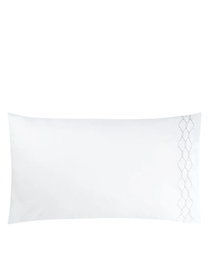 Designers Guild Rabeschi Alabaster Embroidered King Pillowcase