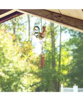 31" Long Rooster Copper and Gem Wind Chime