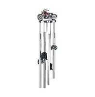 23" Long Round Top Red Motorcycle Wind Chime