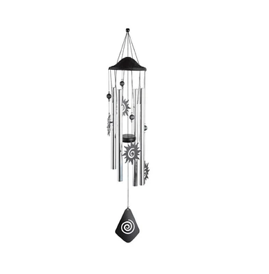34" Long Chandelier Silhouette-Sun Wind Chime